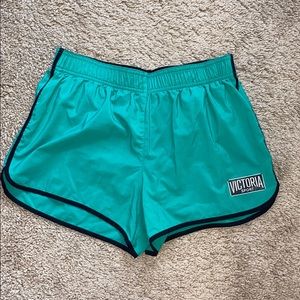 Victoria Secret Green Running Shorts